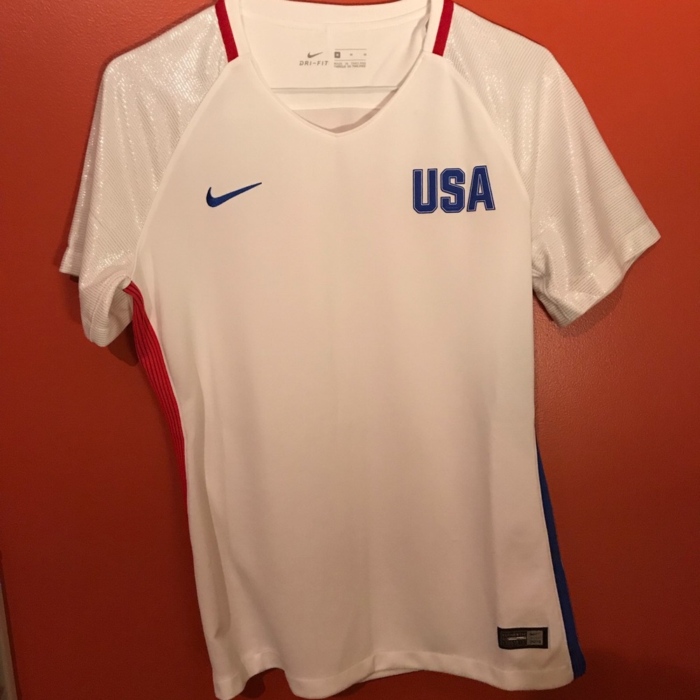 USA (shinny sleeve) Womens Soccer Jersey